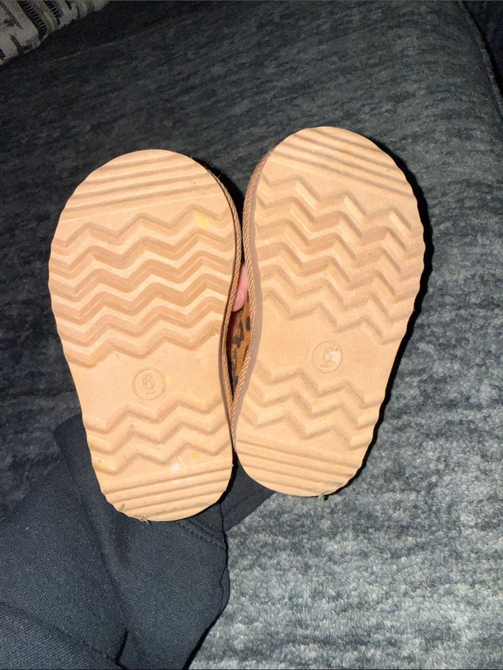 Kids Leopard Print Cozy Slippers - Tan/Cheetah